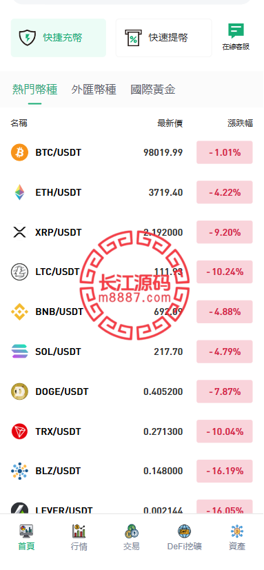 图片[3]_多语言交易所源码/手机端uniapp电脑端vue.支持秒合约/币币/国际黄金/U本位合约/DeFi挖/带盗u/可开关盗u功能_长江源码网-精品源码网