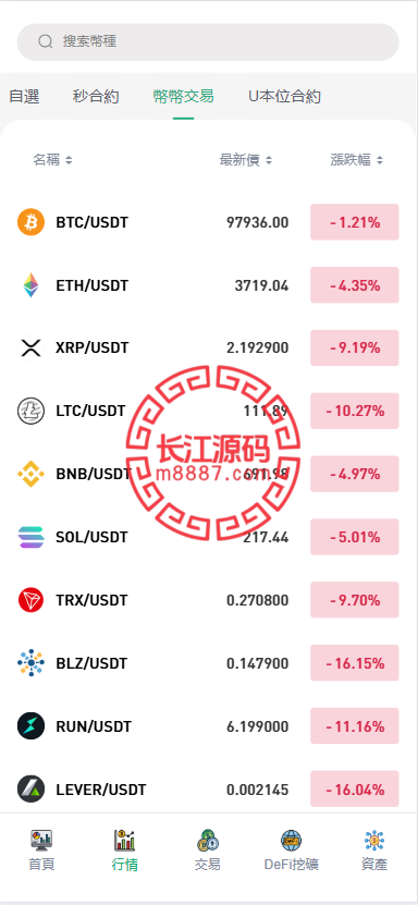 图片[9]_多语言交易所源码/手机端uniapp电脑端vue.支持秒合约/币币/国际黄金/U本位合约/DeFi挖/带盗u/可开关盗u功能_长江源码网-精品源码网