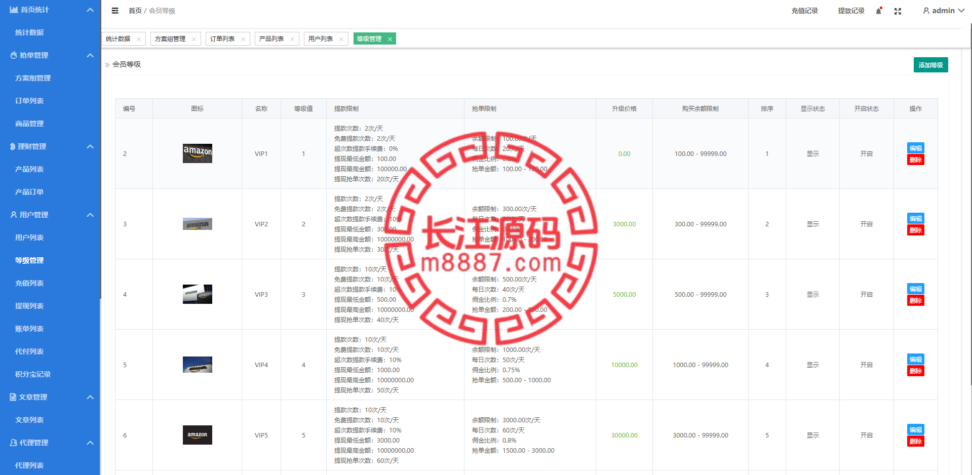 图片[18]_定制版多语言抢单刷单系统/多语言亚马逊刷单/订单控/余额宝_长江源码网-精品源码网