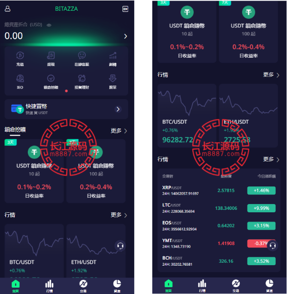 多语言交易所源码/期权/合约币币交易/IEO/质押_长江源码网-精品源码网