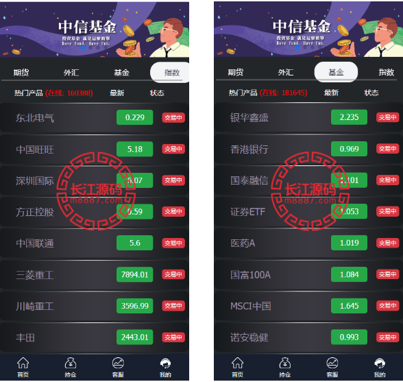 二开微盘系统/外汇/期货/基金/指数/微交易系统_长江源码网-精品源码网