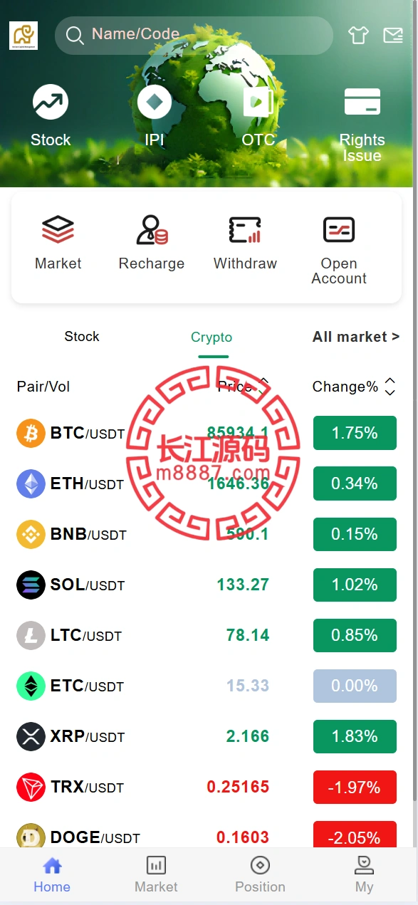 图片[1]-多语言综合交易所股票源码/合约/otc-长江源码网-精品源码网